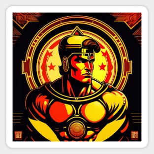 Spartan Strong Comic Book Style Sticker